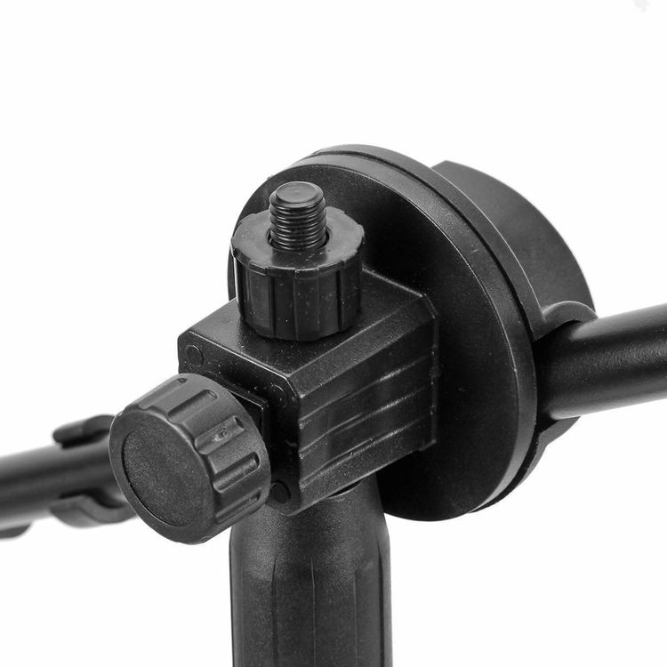 Depusheng 2 Stück Schreibtisch-Mikrofonständer – Verstellbar, Mit Mikrofonclip & Adapter