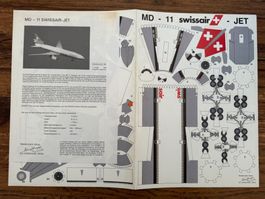 Bastelbogen - SWISSAIR JET 1. Auflage (1990)