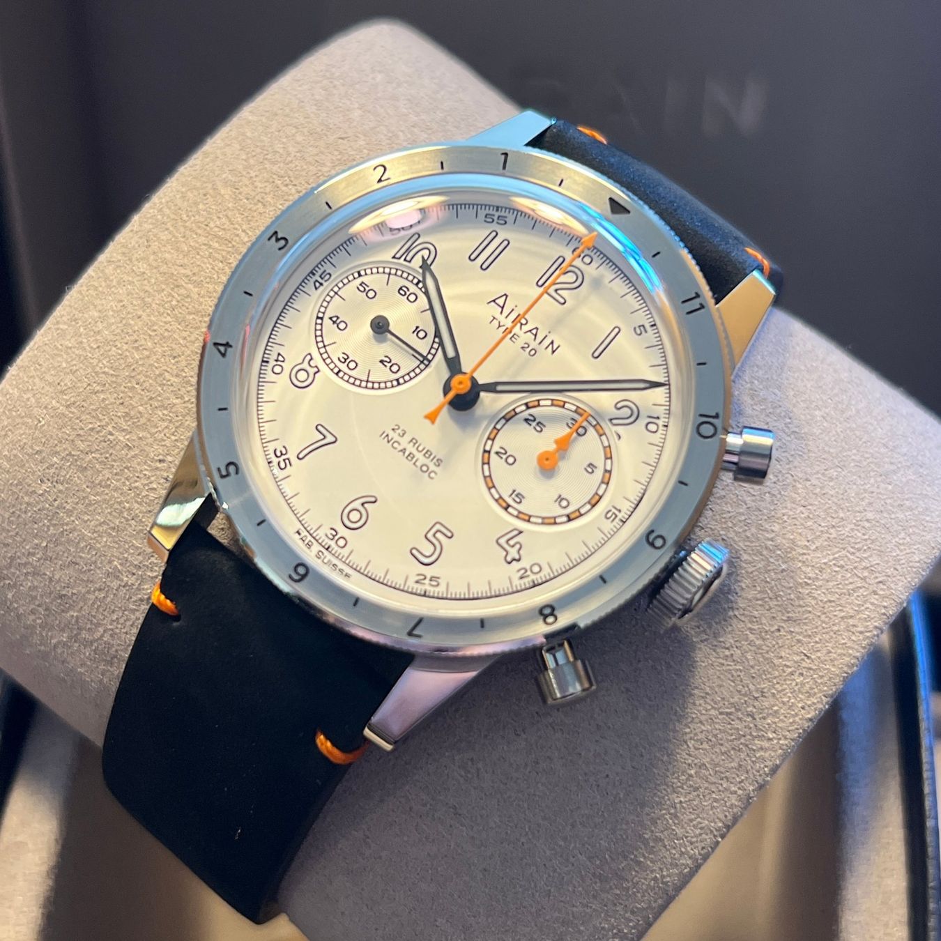 Orologi: Airain Type 20 Ace Chronograph Full Set 428.440 – Usato da Carouge GE venduto da Watchaser 8