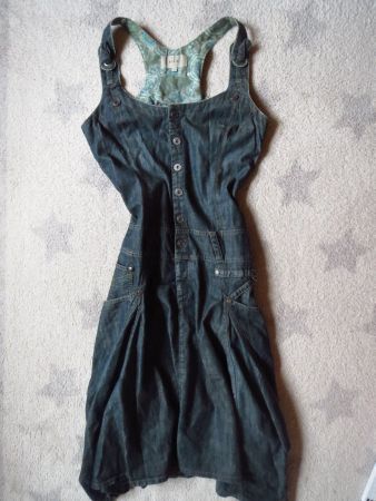 super spezielles NILE Damen Jeans Kleid Gr S