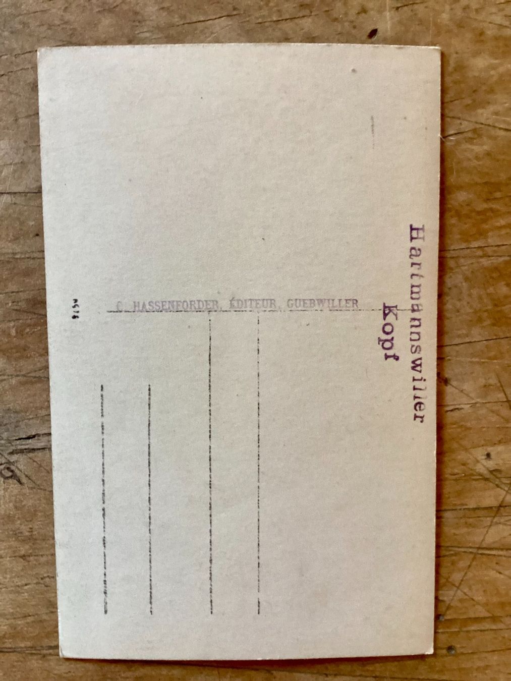 Cartoline postali: Ansichtskarte antik, Harmannswiller Kopf Weltkrieg Elsass – Usato da Ronco sopra Ascona venduto da R66sA22 1
