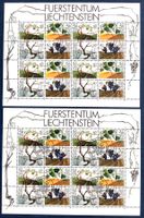 1994 Liechtenstein Reben in den Jahreszeiten Bogen **+ET