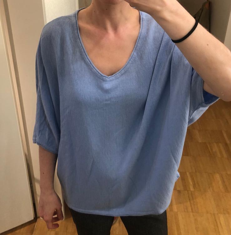 BPC Collection Shirt mit 15% Leinen, Gr. M (40/42), blau (Gebraucht) in ...