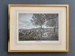 Gossau um 1790 (Metall-Lithografie)