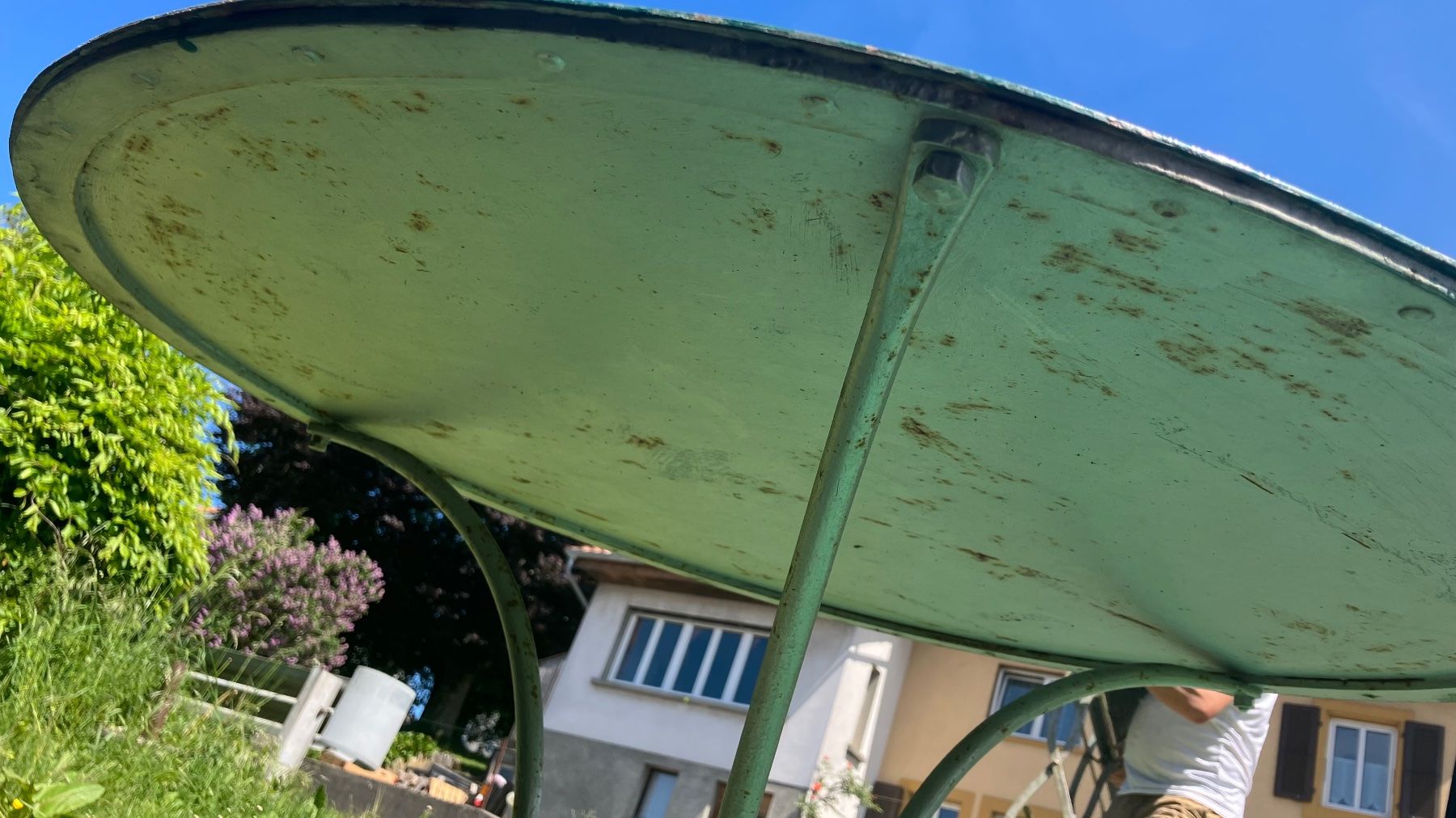 Tische: Table de jardin métal ancienne garten Tisch – Gebraucht aus St-Cierges von LeRegain 6