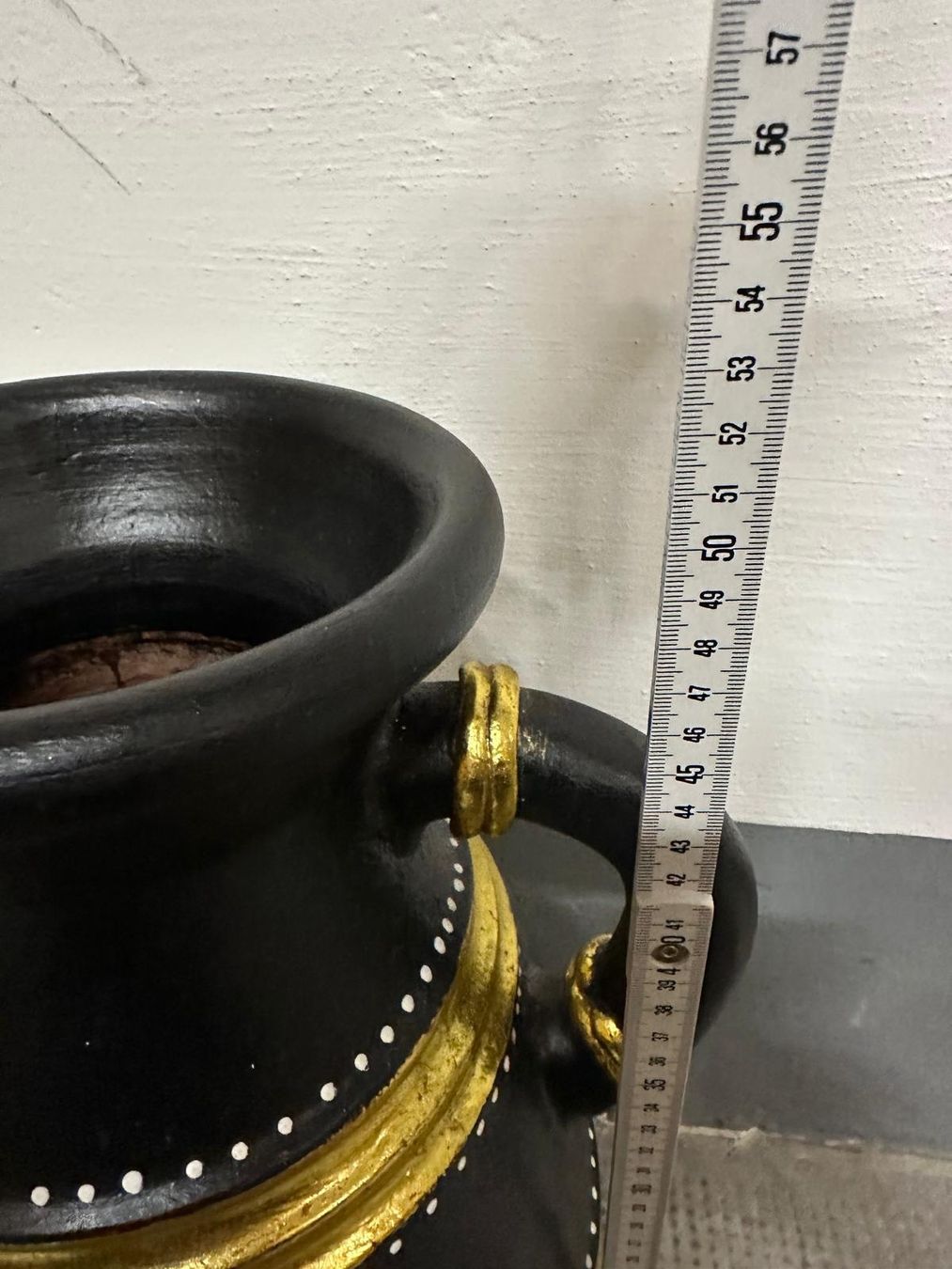 Töpfe: Set mit 3 Töpfen / Gold Schwarz / Ton – Gebraucht aus Gipf-Oberfrick von nobi97 2