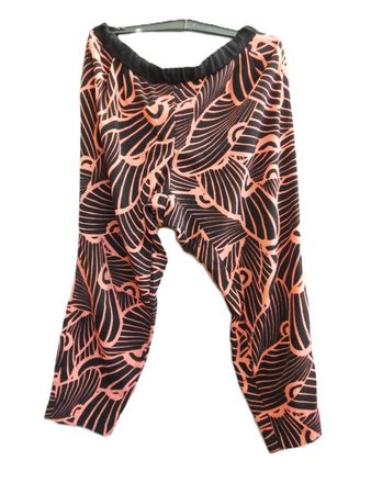 Gr. 46 48 leichte Schlupfhose schwarz apricot  s.Masse