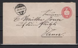 1870 10 Rp. Tübeli - Brief Winterthur - Thun