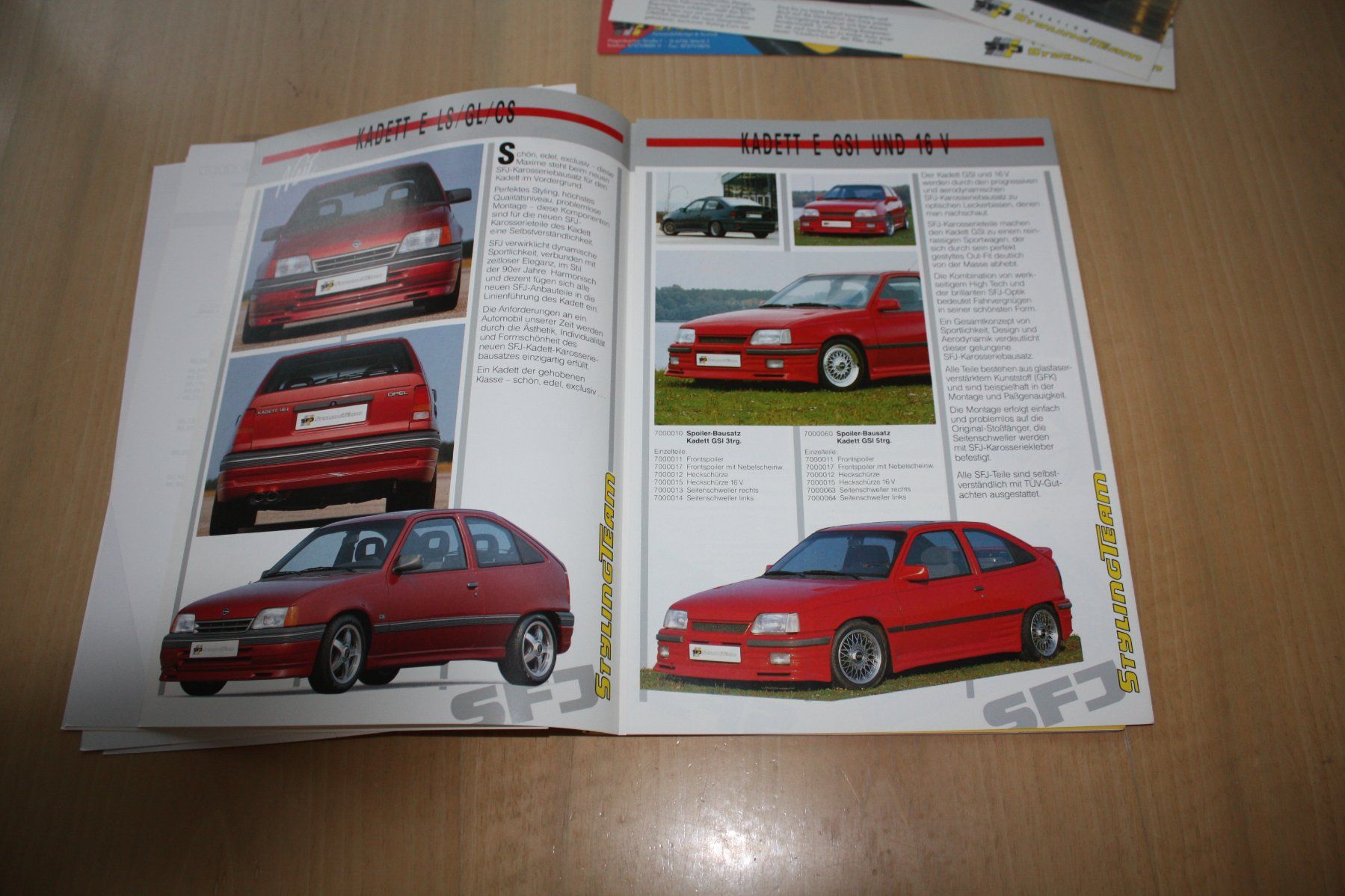 Opel Documenti: Opel Tuning SFJ Styling Katalog 1990 Prospekt – Usato da Wikon venduto da erwin400 4