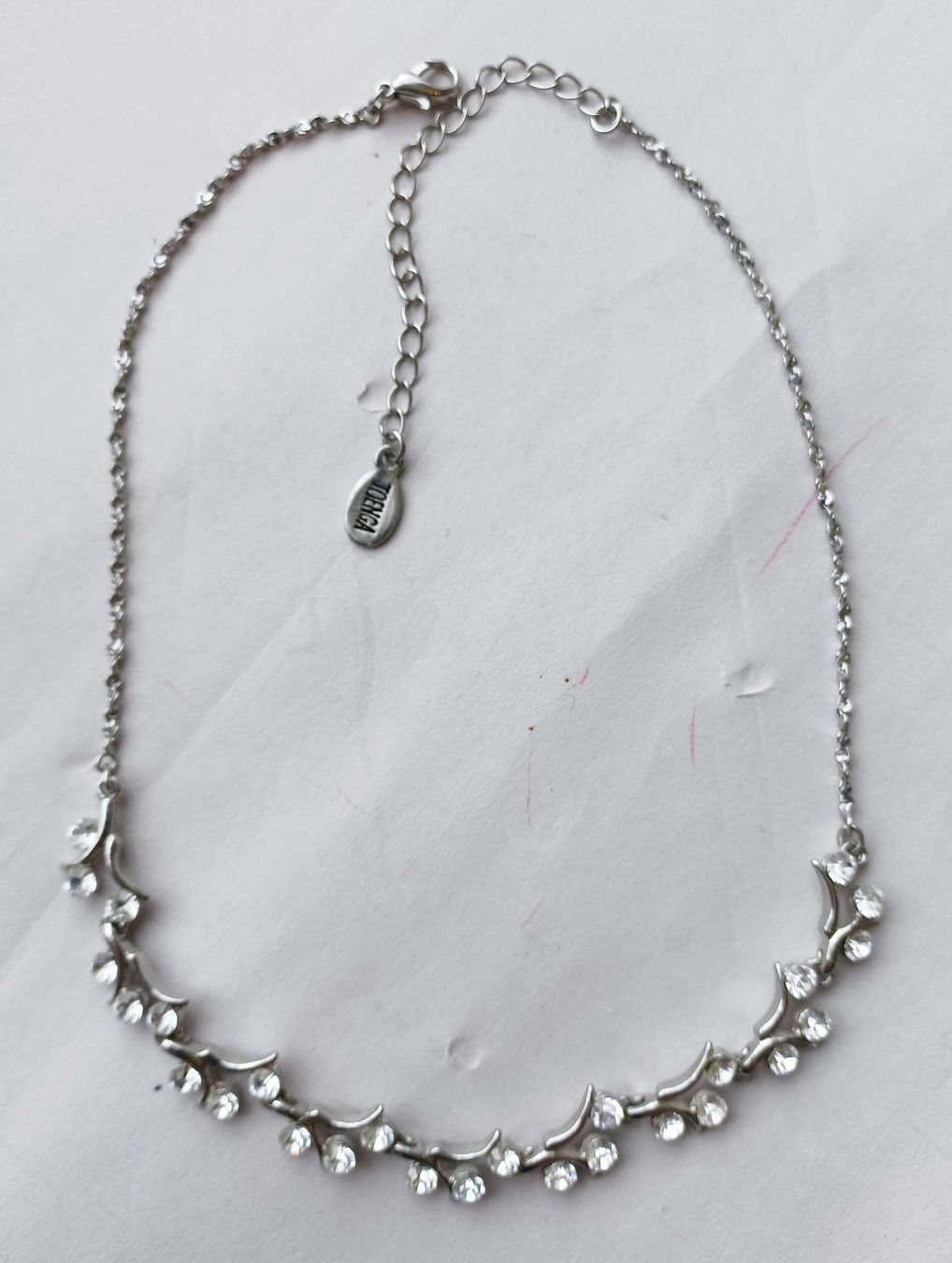 Catenine: Collier silber mit weissen Kristallen – Nuovo (secondo la descrizione) da Niederrohrdorf venduto da Papillon_47