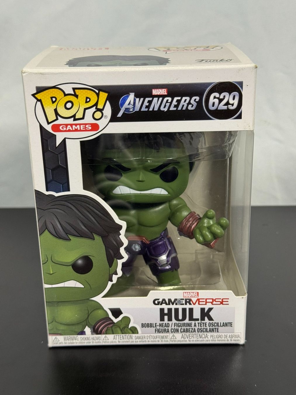 Funko Statuette: Funko Pop! Games Marvel Avengers Hulk 629 – Nuovo e nell'imballaggio originale da Tramelan venduto da lolopat