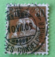  Nr.110 Sitzende Helvetia mit Schwert GESTEMPELT    