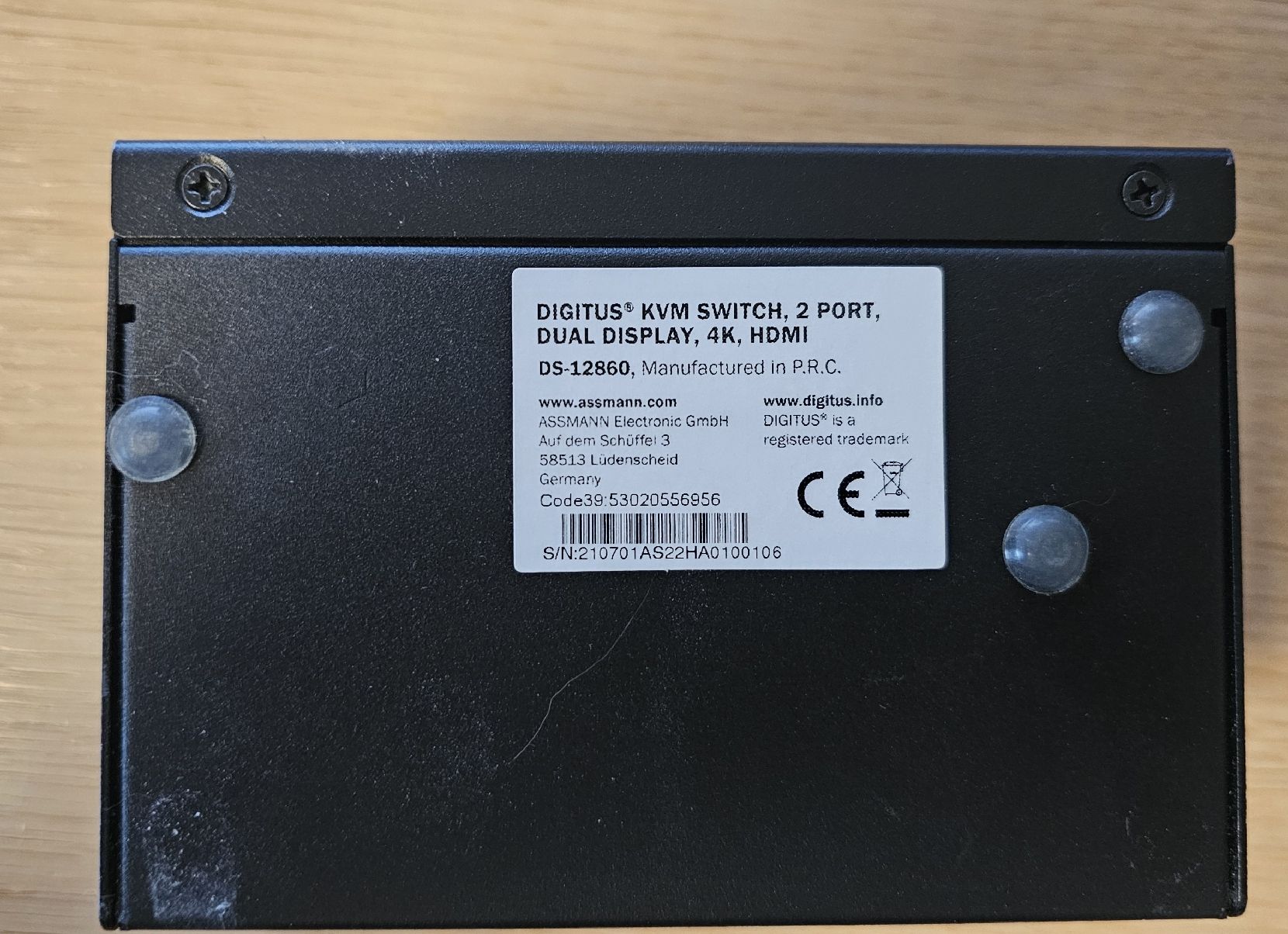 Hub & Switch: Digitus KVM Switch 2 Port dual Display 4k Hdmi – Usato da recherswil venduto da R_M_R 3