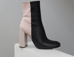 Orig. JIL SANDER bicolor Ankleboots Gr. 38,5, NP 710.--
