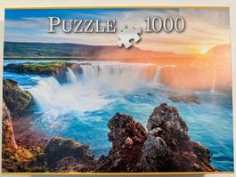 Godafoss Wasserfall in Island  Puzzle 1000Teile