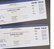 2 Robbie Williams Tickets Hallenstadion  10.09.2026