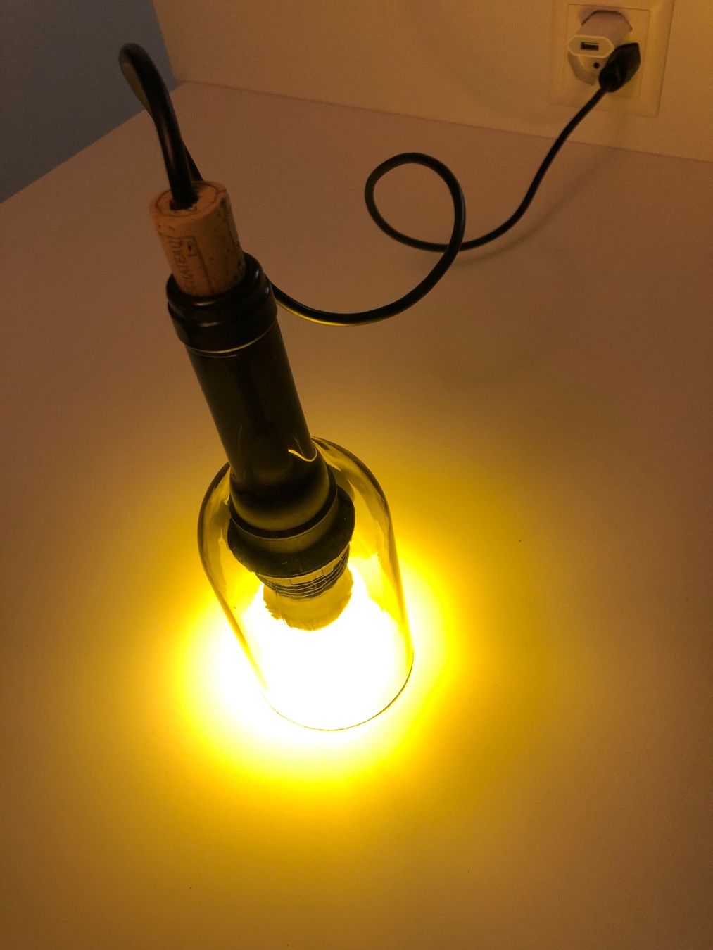 Lampade: Weinflaschen-Lampe – Usato da Triesen venduto da boston7 1