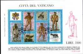 ** VATIKAN 1987 OLYMPHILEX'87 - AUSGABETAG - VA124