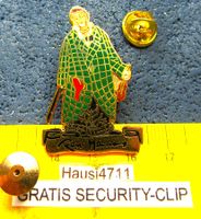 CLOWN PIN ENAMEL GOLDIG MIT SECURITY-CLIP