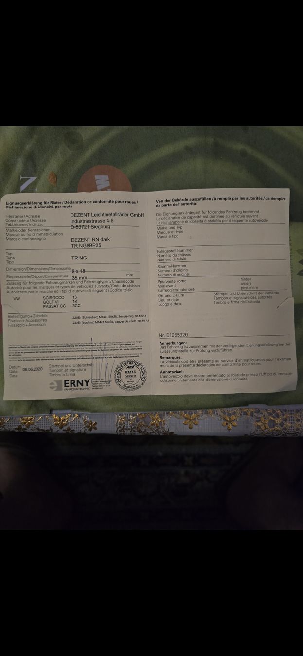 Cerchioni: jantes denzet rn dark 18 pouces – Nuovo (secondo la descrizione) da Ecublens VD venduto da Vitor43 8