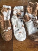 3x Kuschelsocken - flauschig weich-Wohlfühlen- Zeit für Dich