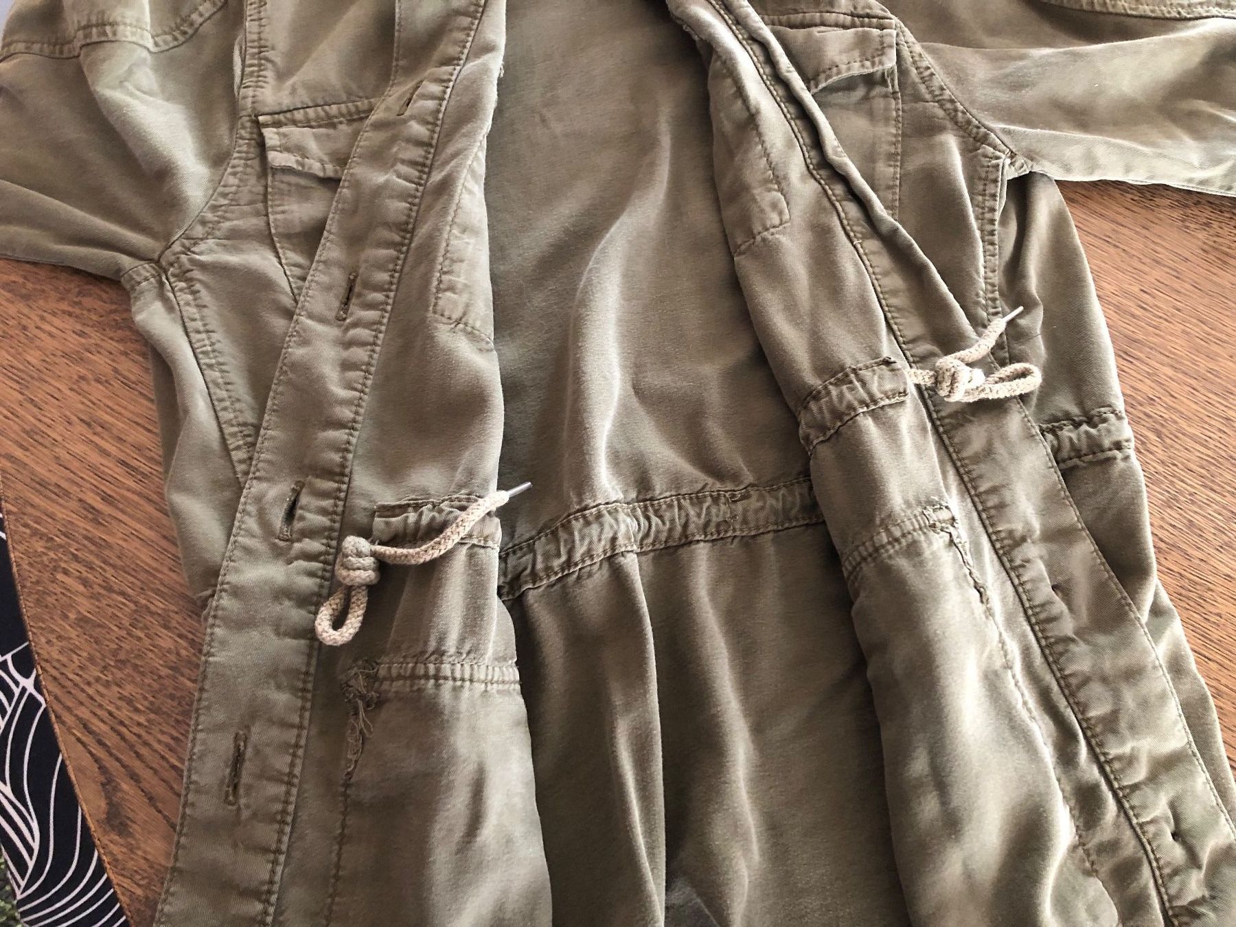 Blusen: TOPSHOP Utility Jacke Hemd khaki olive 36 – Gebraucht aus St-Aubin FR von Tiweety 5