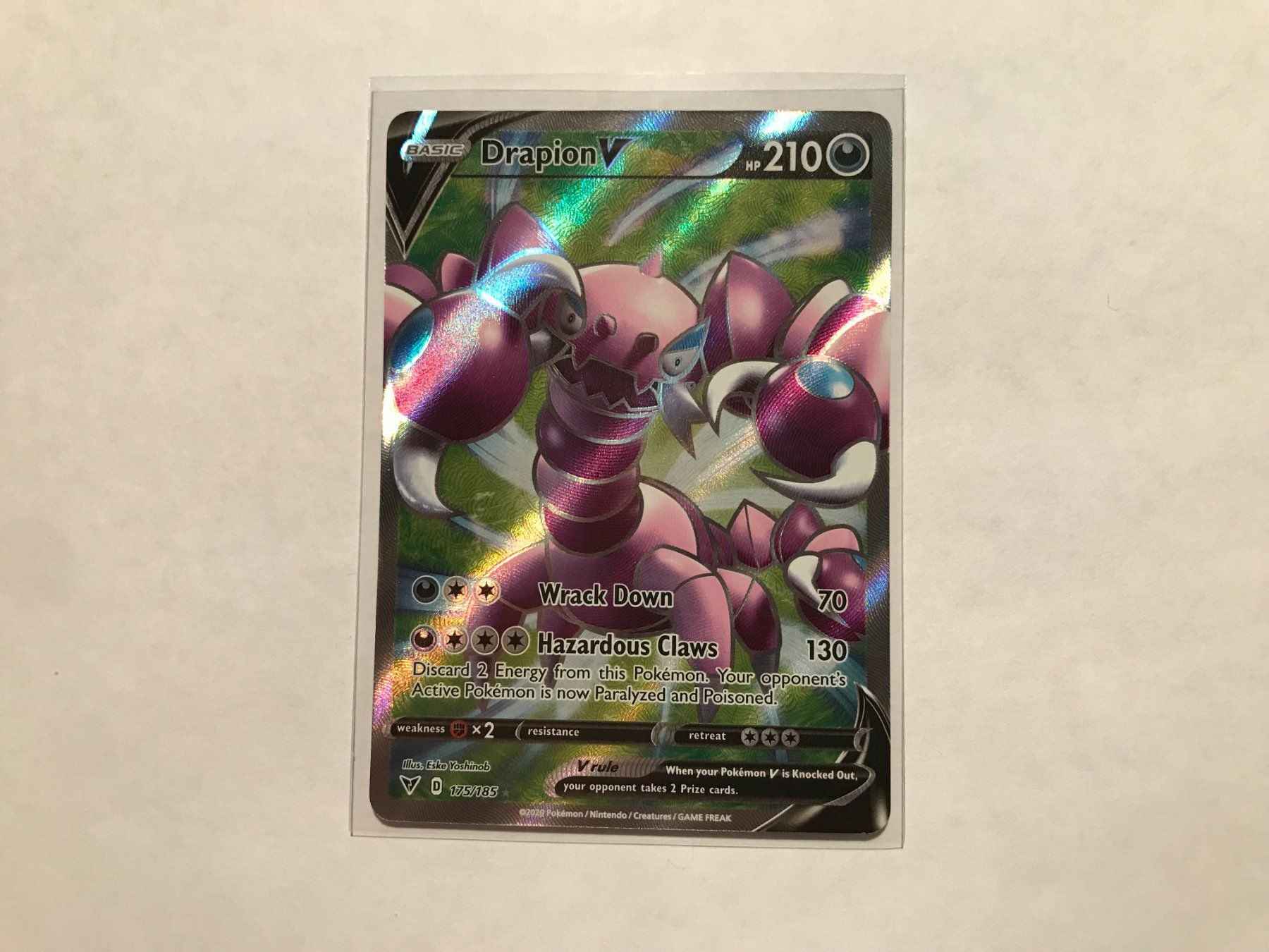 Pokémon Carte collezionabili: Drapion V Vivid Voltage EN – Usato da Hagendorn venduto da Pokecollectorch