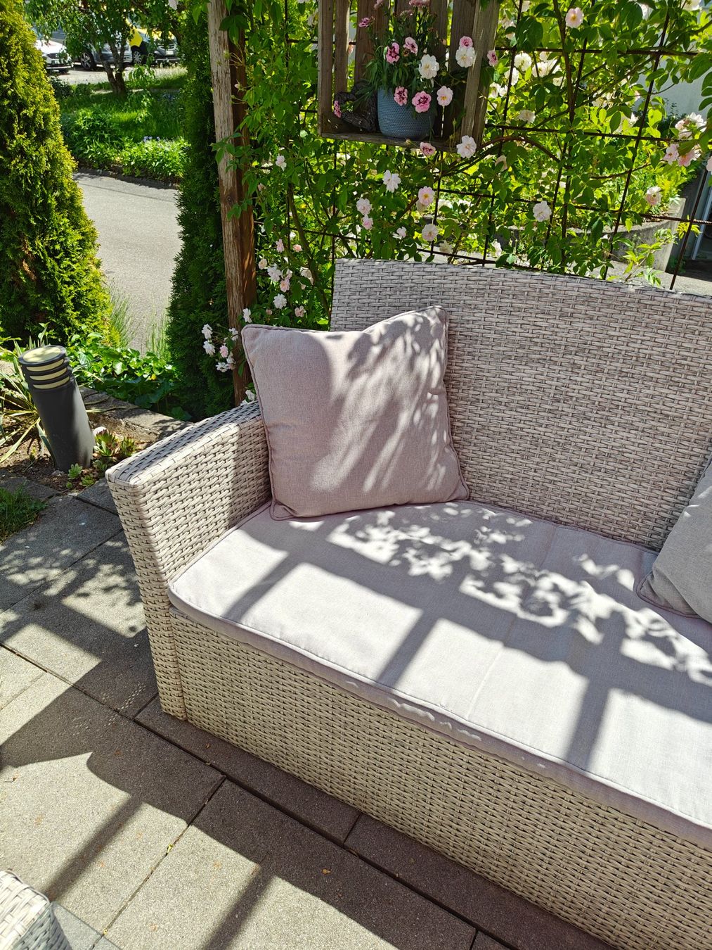 Divani: Profiline Garten Lounge Set, Rattan Grau – Usato da Hasle b. Burgdorf venduto da luk_nt7h 4