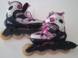 Inline-Skates verstellbar Grösse 32 bis 36 gebraucht