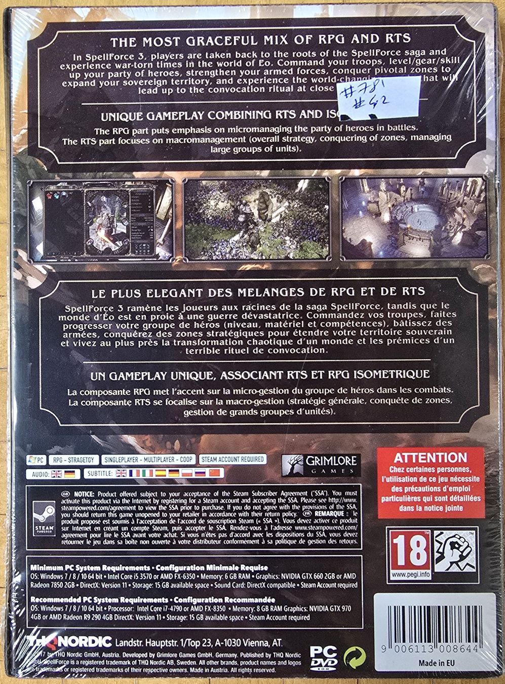 Microsoft Giochi: PC : SpellForce 3 (Blister) – Nuovo e nell'imballaggio originale da Froideville venduto da xXSebastienXx 1