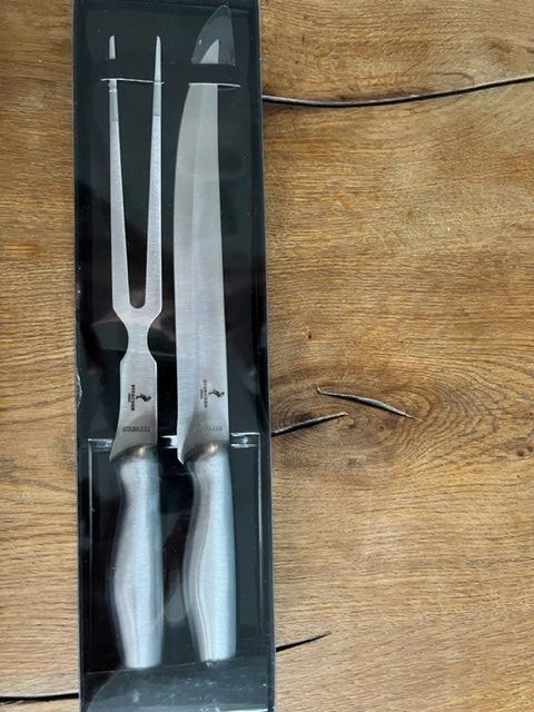 Coltelli da cucina: Fleischmessser mit Fleischgabel – Nuovo e nell'imballaggio originale da Dietlikon venduto da Cam0