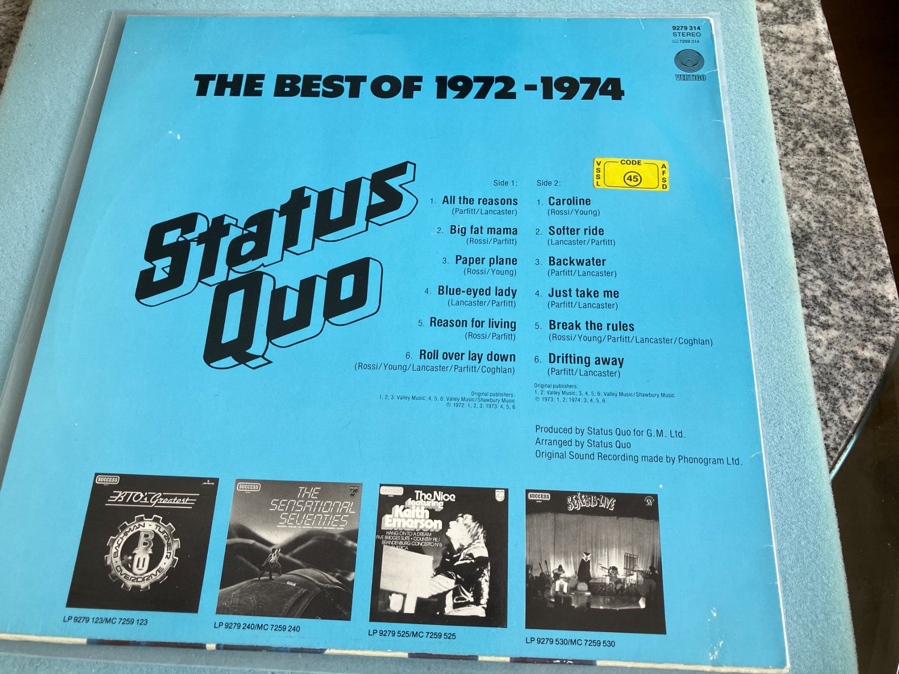 Dischi in vinile: Status Quo – Usato da Aarwangen venduto da Jukebox3 3