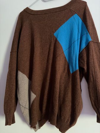 Pullover Livia Conti braun mit Mustern Grösse M guter Zus...