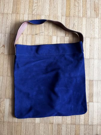 Gerard Darel Tasche Wildleder blau inklusive Portemonnaie 