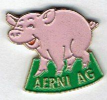 Placchette & Badge: Aerni AG Schweinchen – Usato da Hinterkappelen venduto da Schampus