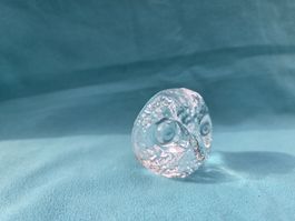 Mats Jonasson Stil Kristall Eule – Briefbeschwerer Glasfigur