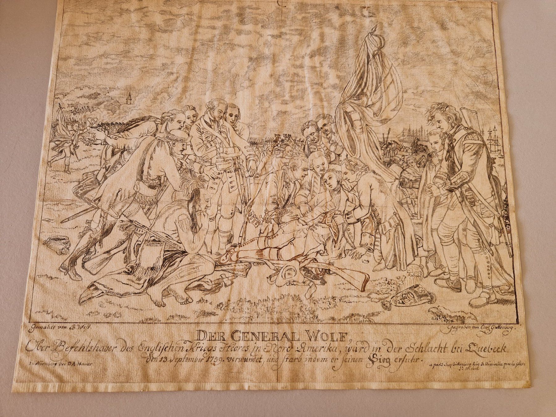 Incisioni: Stich General Wolf 1759 USA – Usato da Seedorf BE venduto da Stibutz
