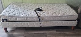 Lit 90cm sur 190 cm sommier électrique
