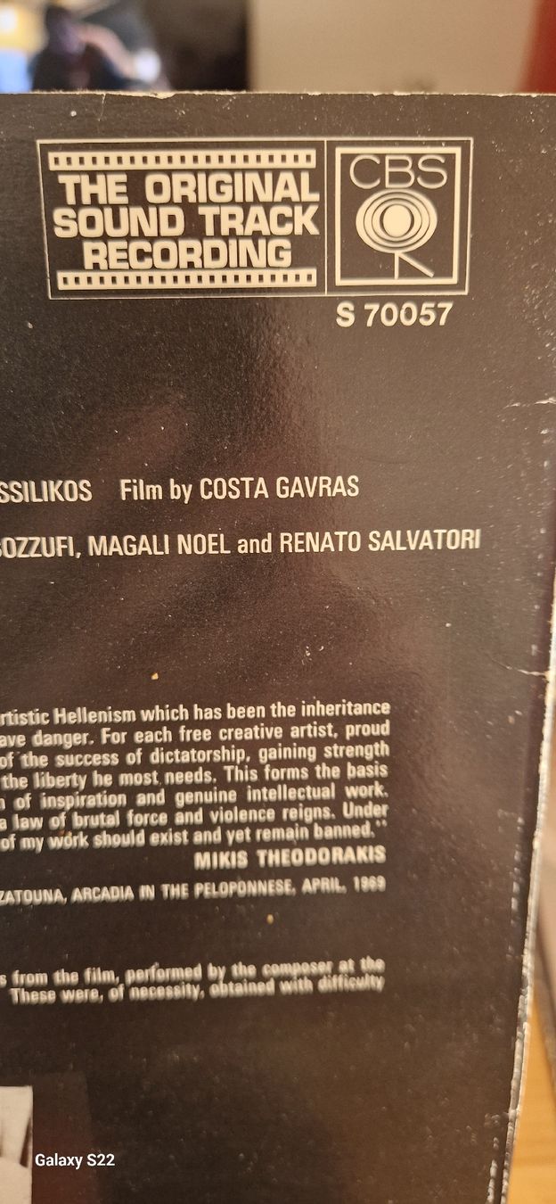 Dischi in vinile: Vinyle "Z" Mikis Theodorakis (CBS, 1969) – Usato da Yvonand venduto da RF-VINYL 2