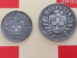 1+2 Rappen 1942 Zn, ss-vz