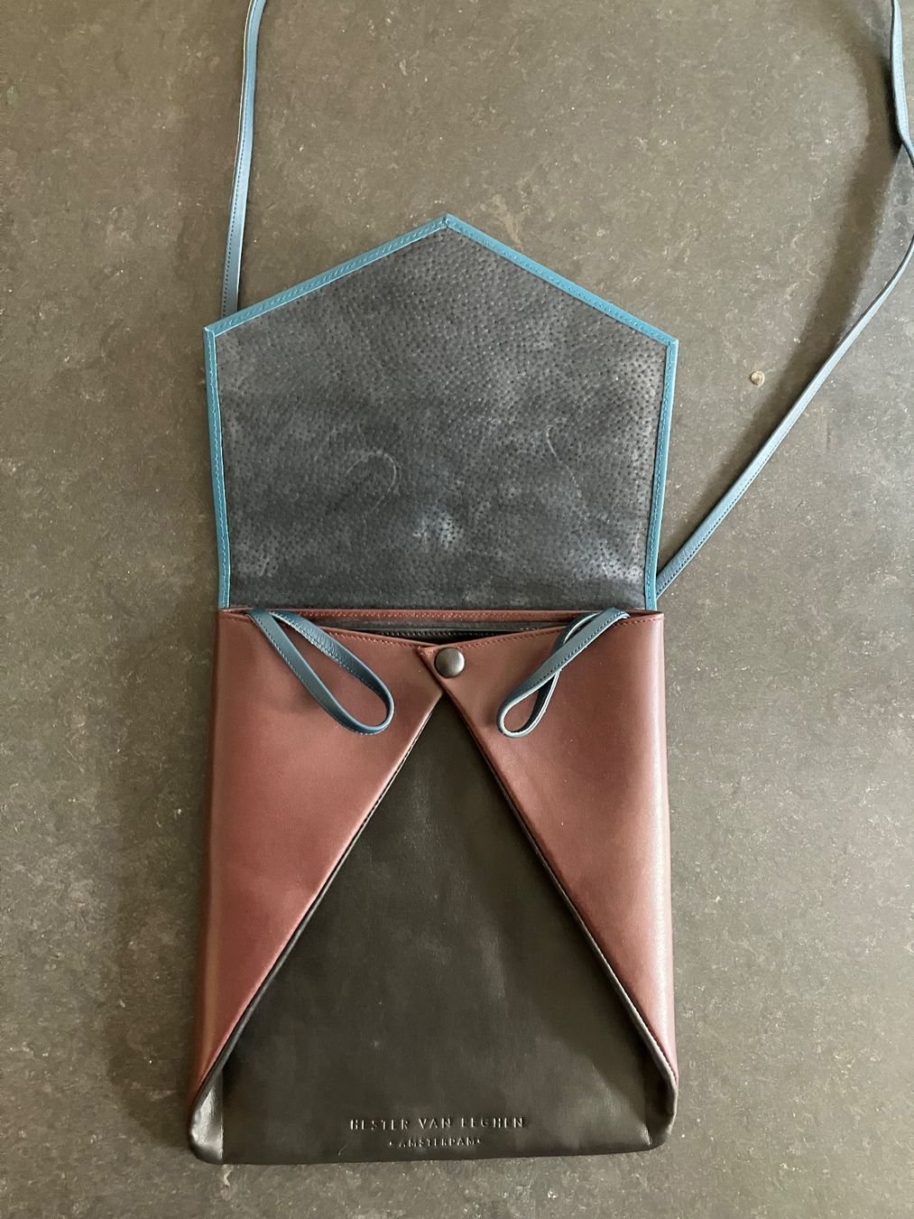 Borse da donna: Hester van Eeghen Amsterdam Designer-Ledertasche geometrisch – Usato da Zürich venduto da Idbiw 7