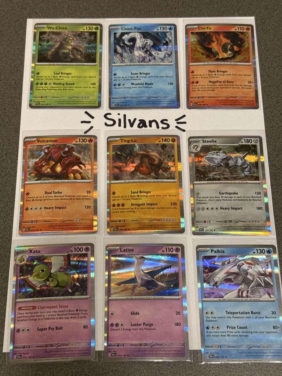 Pokémon Carte collezionabili: 9 Holo Pokemon Karten Paradox Rift Englisch Set – Nuovo (secondo la descrizione) da Wil SG venduto da Silvans