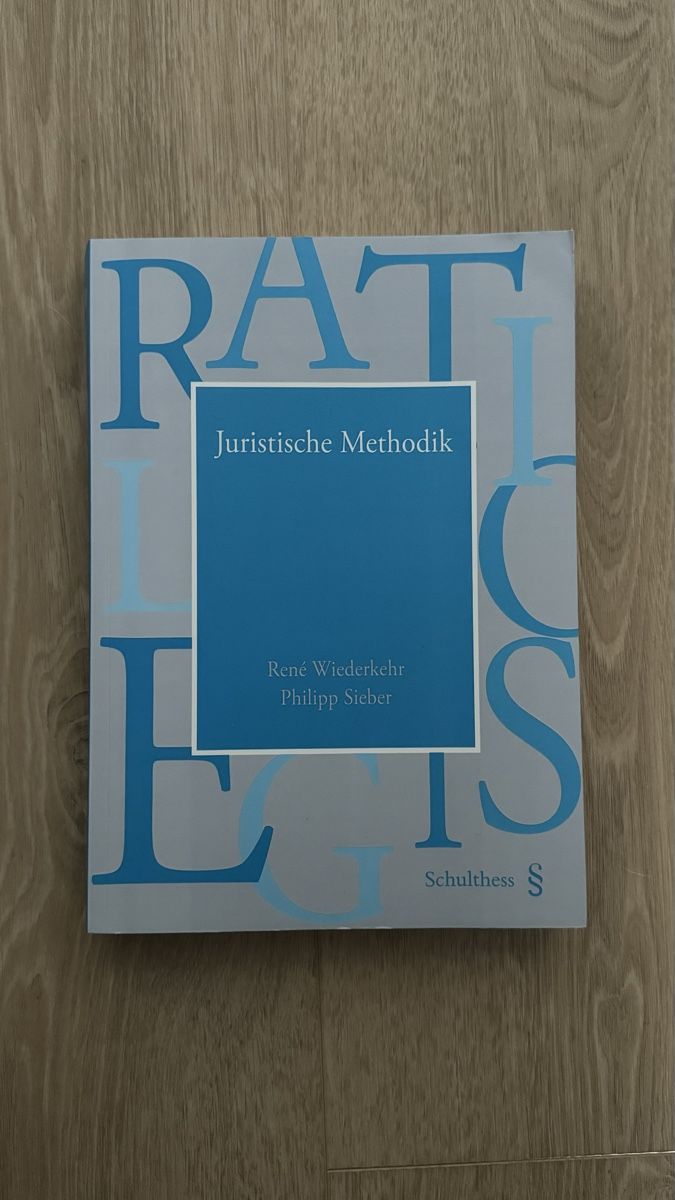 Libri: Juristische Methodik - Widerkehr/Sieber – Usato da Neerach venduto da irasan