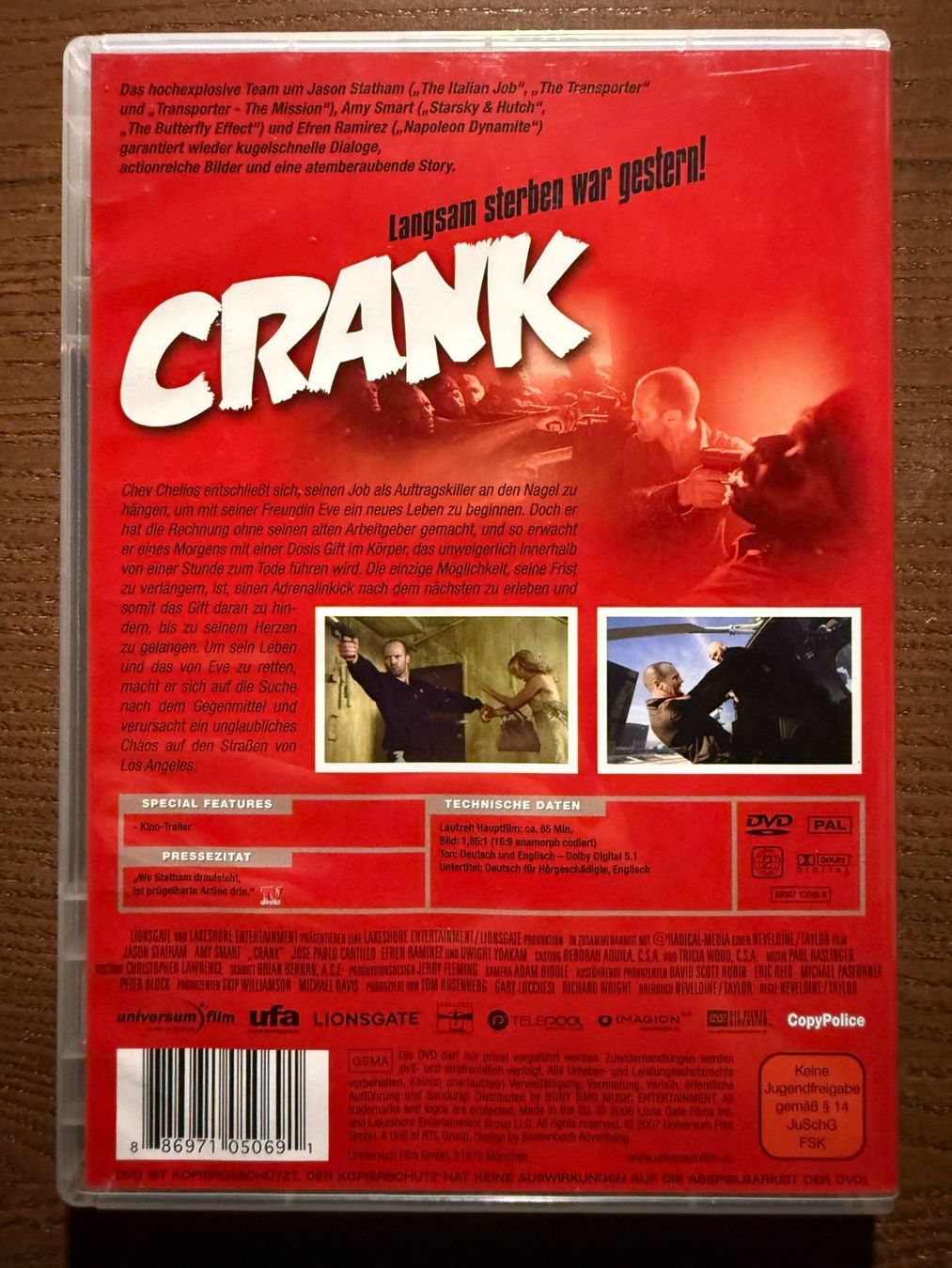 Alle DVDs: Crank – Gebraucht aus Zürich von FilmFreunde 1