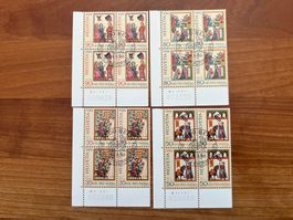 1988 P Patria CH Erstag gest.Viererblock mit Tab  (K120)