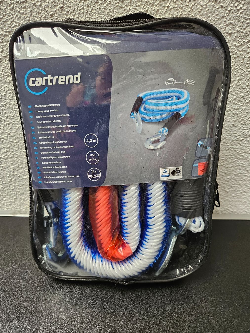 Abschleppseile: Neu - cartrend - Abschleppseil Stretch – Neu und originalverpackt aus Dagmersellen von Jarsetz_Restposten