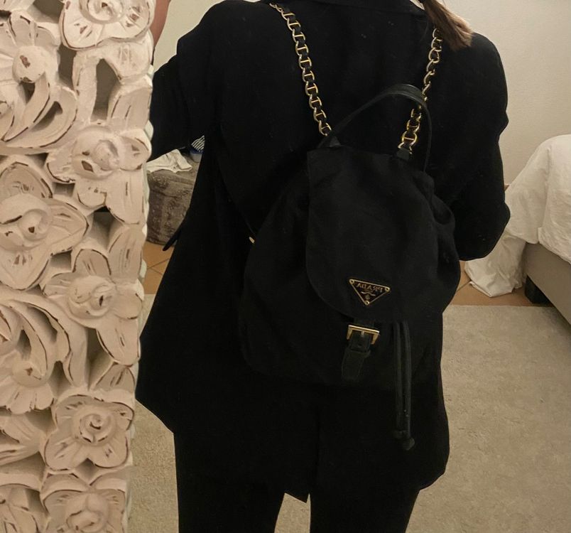 Prada store chain backpack