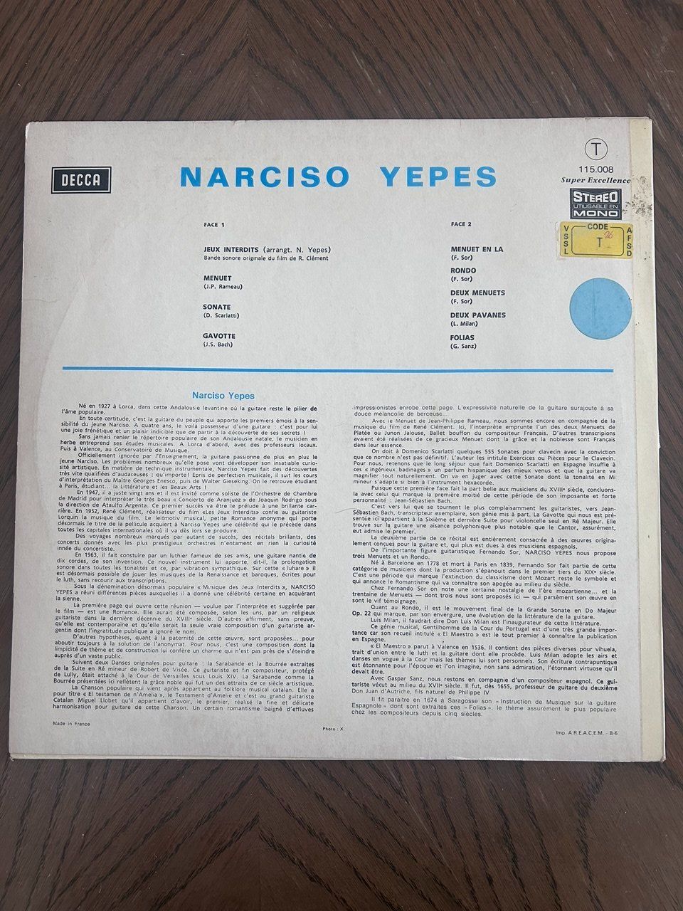 Dischi in vinile: Vinile Jeux Interdits – Usato da Giubiasco venduto da LorisVale 1