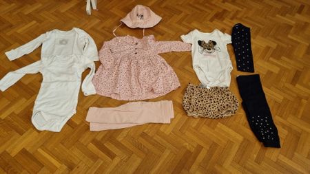 Lot de 9 habits fille taille 74