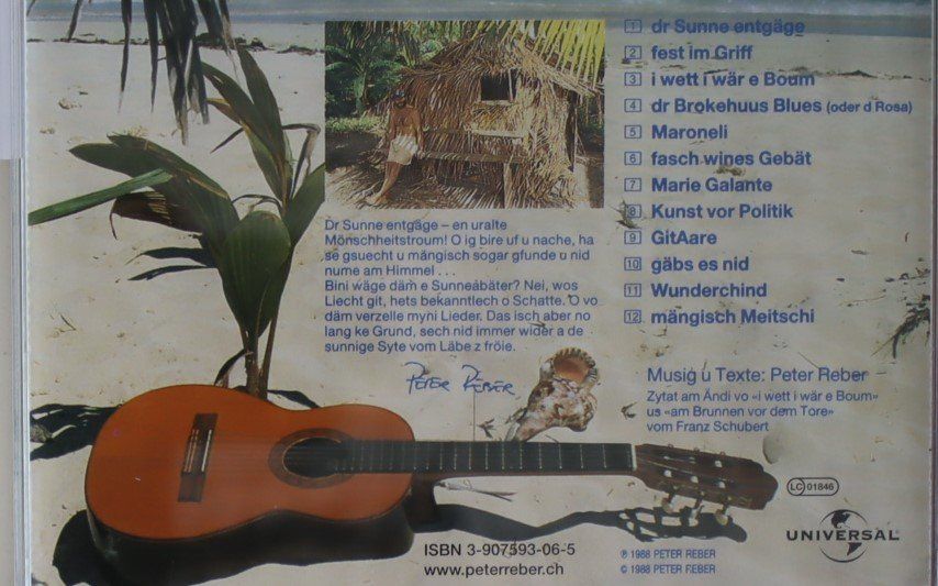 CD: Peter Reber – Dr Sunne Entgäge – Usato da Luzern venduto da CONTENTI 2